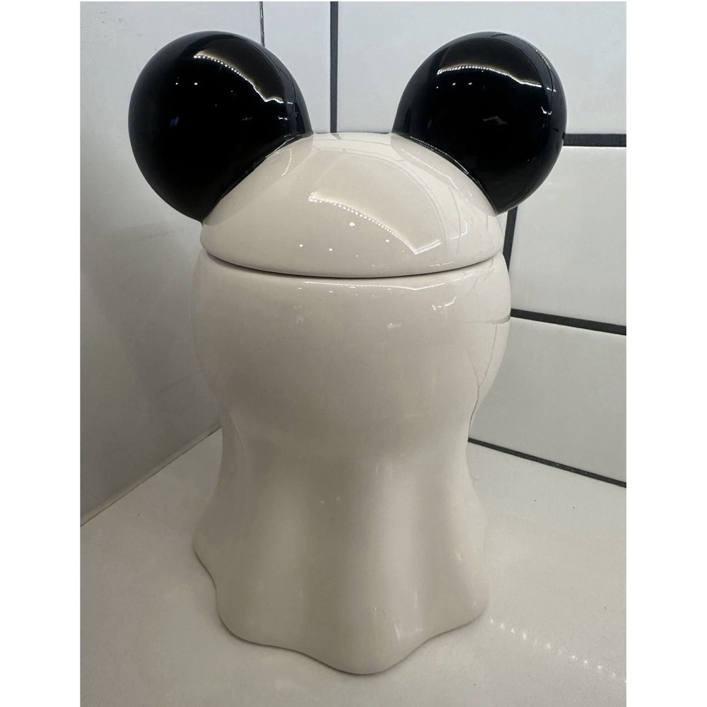 Mickey Mouse Ghost Cookie Jar 10" Disney Halloween 2022 Rare Canister NEW!!! - Picture 4 of 4